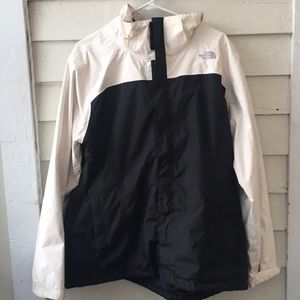 Black & White North Face HyVent Windbreaker